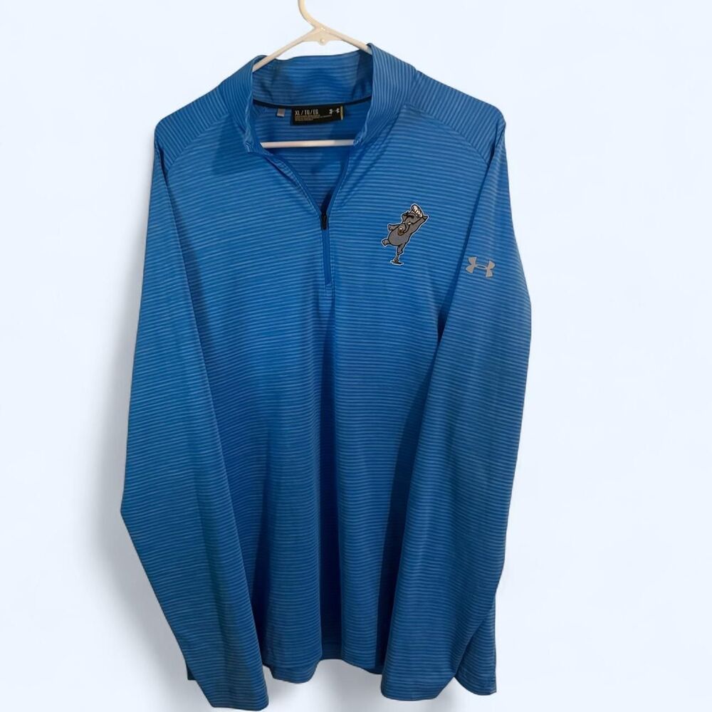 Under Armour Striped Performance Quarter Zip Pullover XL